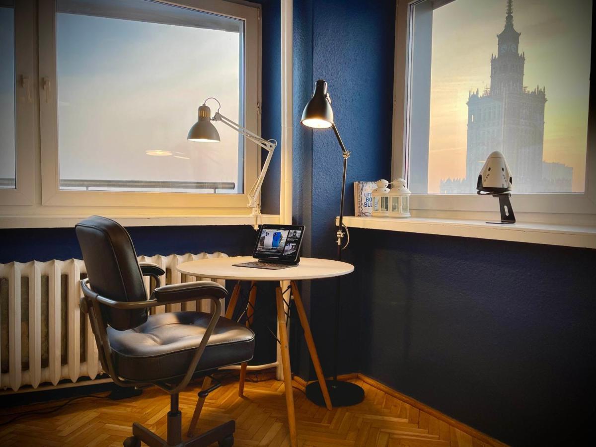 Super Apartament Blue Scisle Centrum Dwie Linie Metra Netflix Wifi 300 Mbs Panorama Miasta Varsovie Extérieur photo