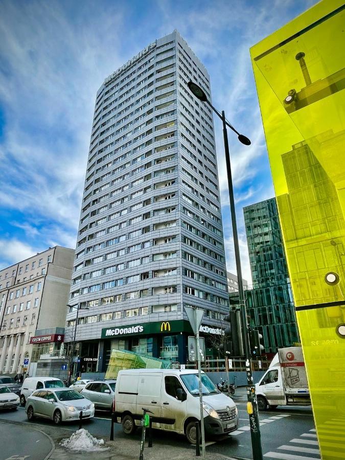 Super Apartament Blue Scisle Centrum Dwie Linie Metra Netflix Wifi 300 Mbs Panorama Miasta Varsovie Extérieur photo