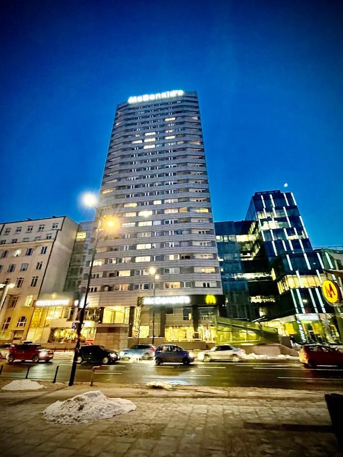 Super Apartament Blue Scisle Centrum Dwie Linie Metra Netflix Wifi 300 Mbs Panorama Miasta Varsovie Extérieur photo