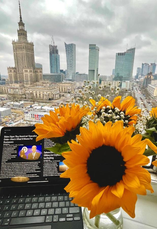 Super Apartament Blue Scisle Centrum Dwie Linie Metra Netflix Wifi 300 Mbs Panorama Miasta Varsovie Extérieur photo