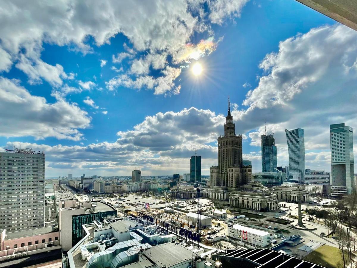Super Apartament Blue Scisle Centrum Dwie Linie Metra Netflix Wifi 300 Mbs Panorama Miasta Varsovie Extérieur photo