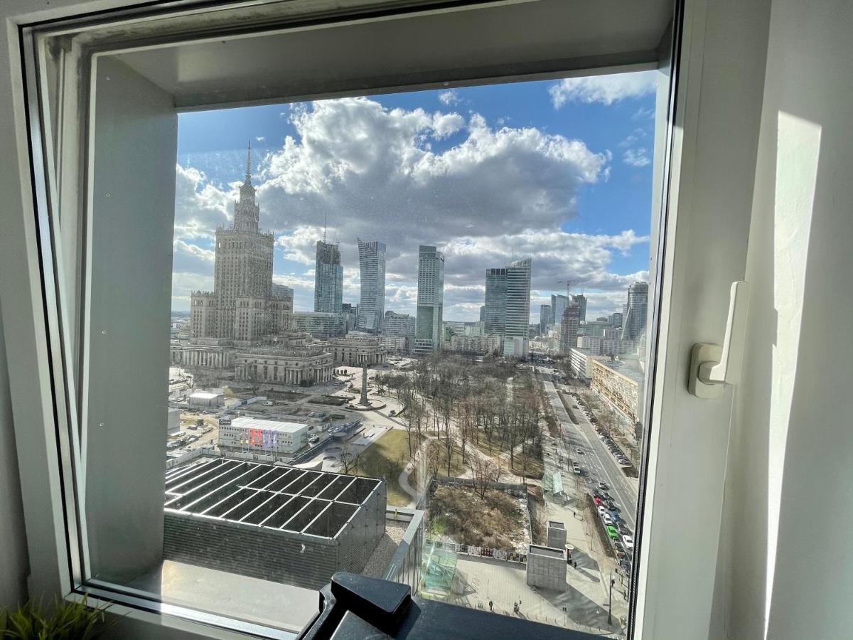 Super Apartament Blue Scisle Centrum Dwie Linie Metra Netflix Wifi 300 Mbs Panorama Miasta Varsovie Extérieur photo